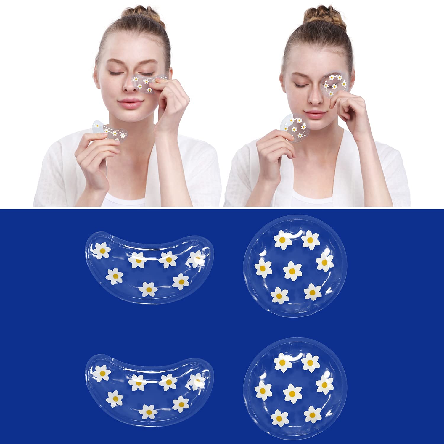 ZNÖCUETÖD Parches para ojos: relajación y reducción de hinchazón