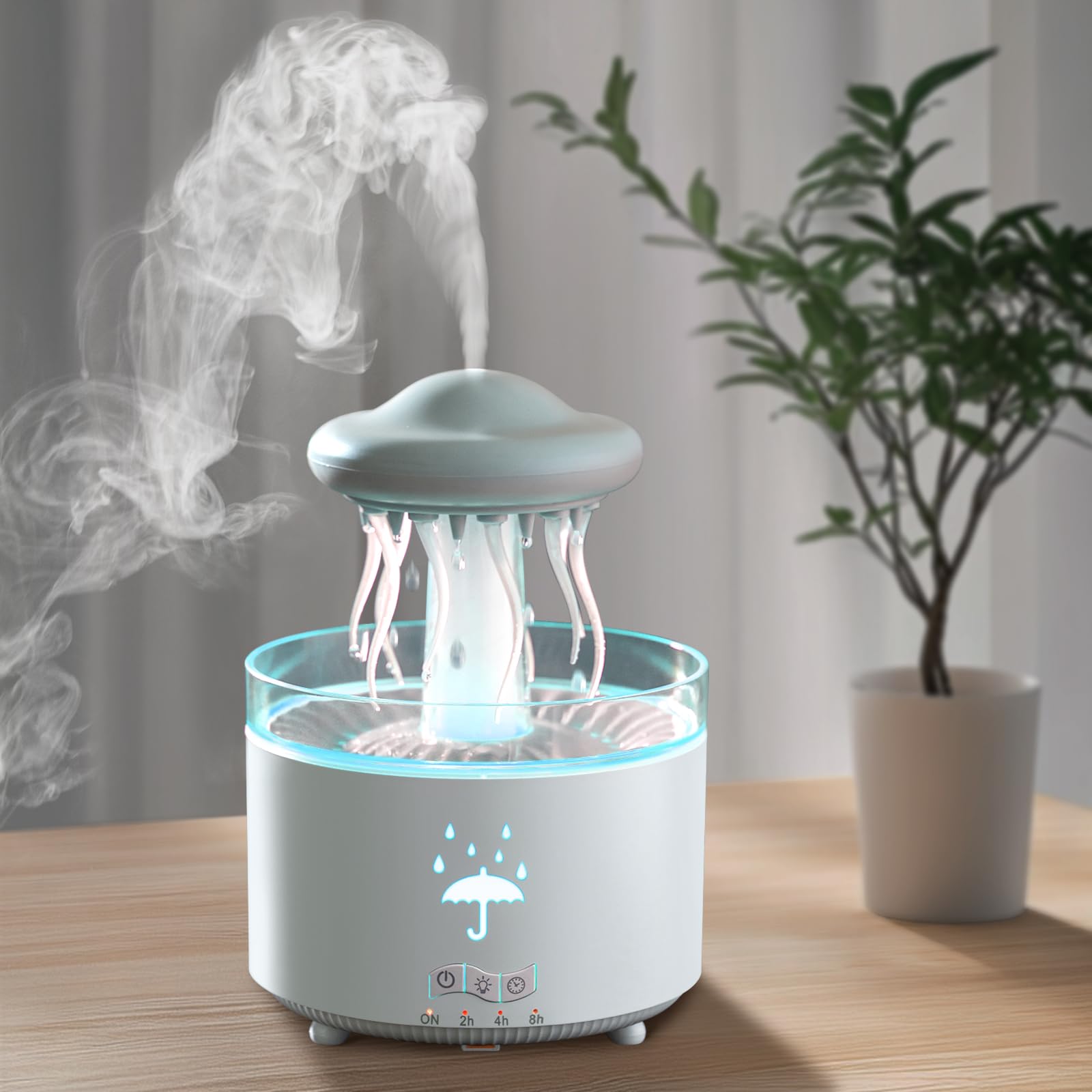 Difusor Znvyxhom con forma de medusa para aromaterapia suave en casa.