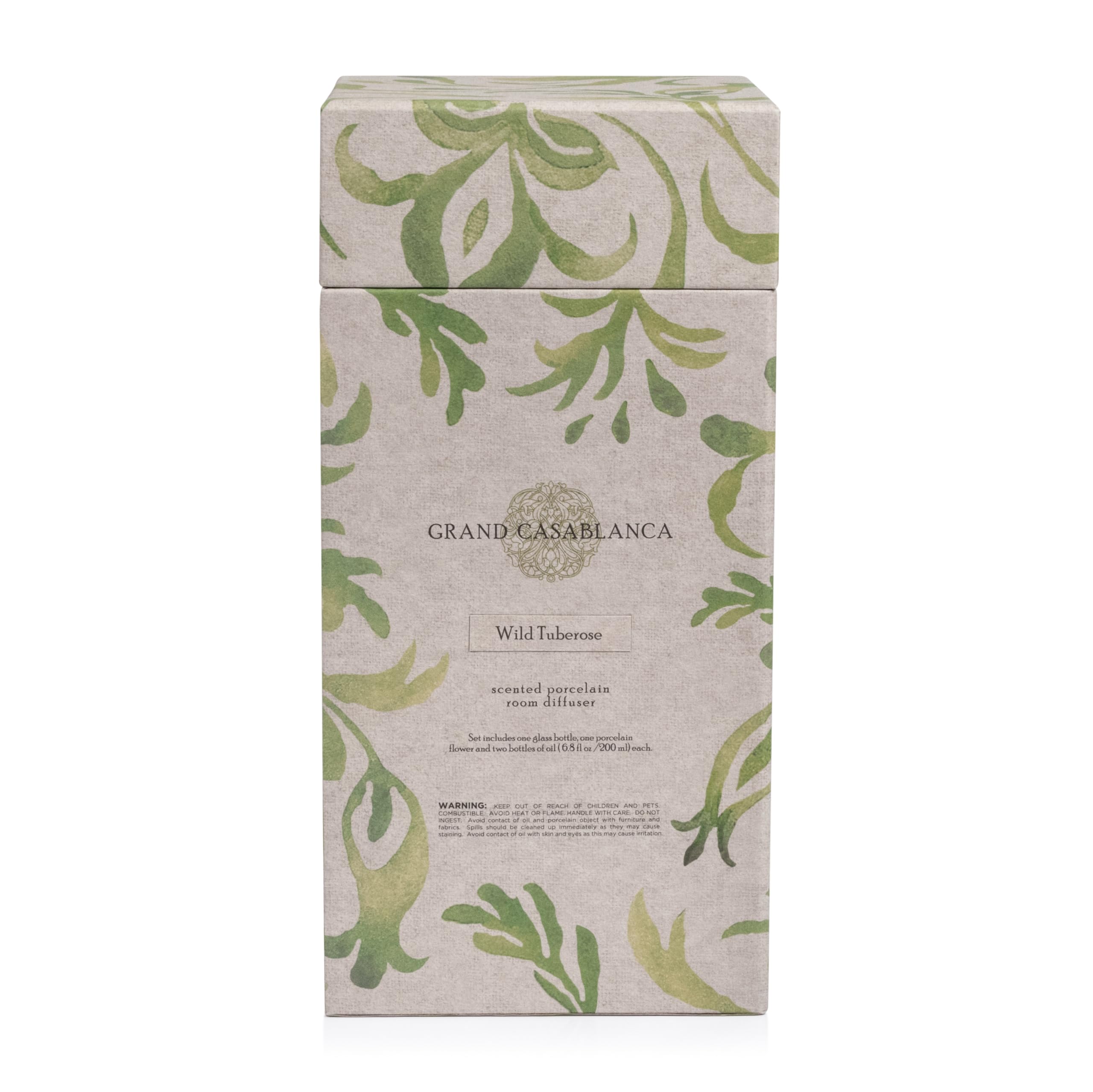 Zodax Grand Casablanca, botella de vidrio del set para aceites aromáticos.