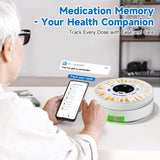 Zoksi Premium Dispenser con voz inteligente y alarma: recordatorios claros.