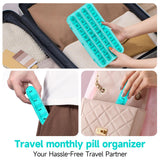 Zoksi viaje en cabina, organizador de pastillas para llevar.