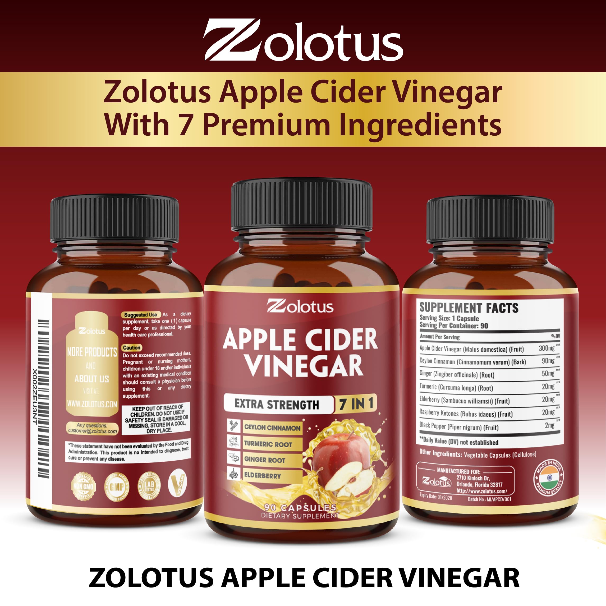 Zolotus botella ergonómica para uso cómodo diario.