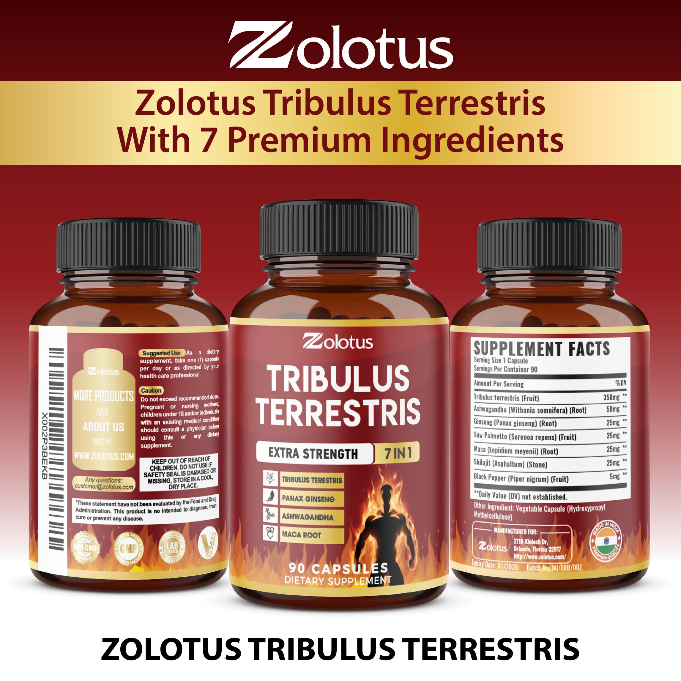 Uso diario recomendado indicado en la etiqueta de Zolotus.