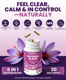 ZonaVitalis etiqueta de azafrán, ingredientes clave para claridad y balance emocional.