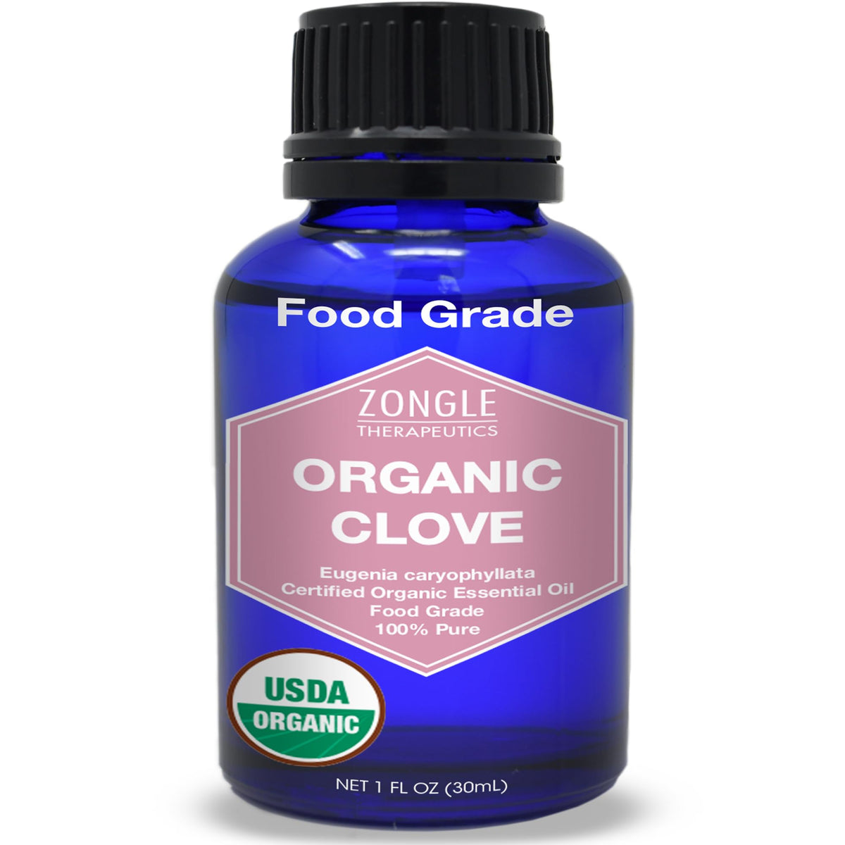 Zongle Therapeutics botella de aceite de clavo para cuidado bucal