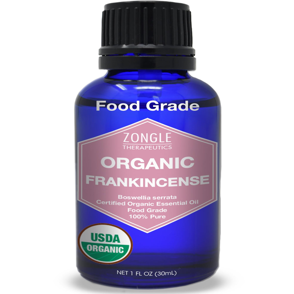 Zongle Therapeutics aceite de incienso: botella 100 ml para uso culinario seguro.