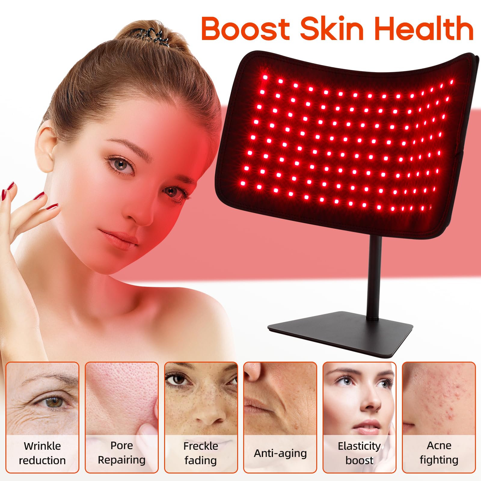 Modo escritorio ZonGym con ángulo para tratamiento facial en casa