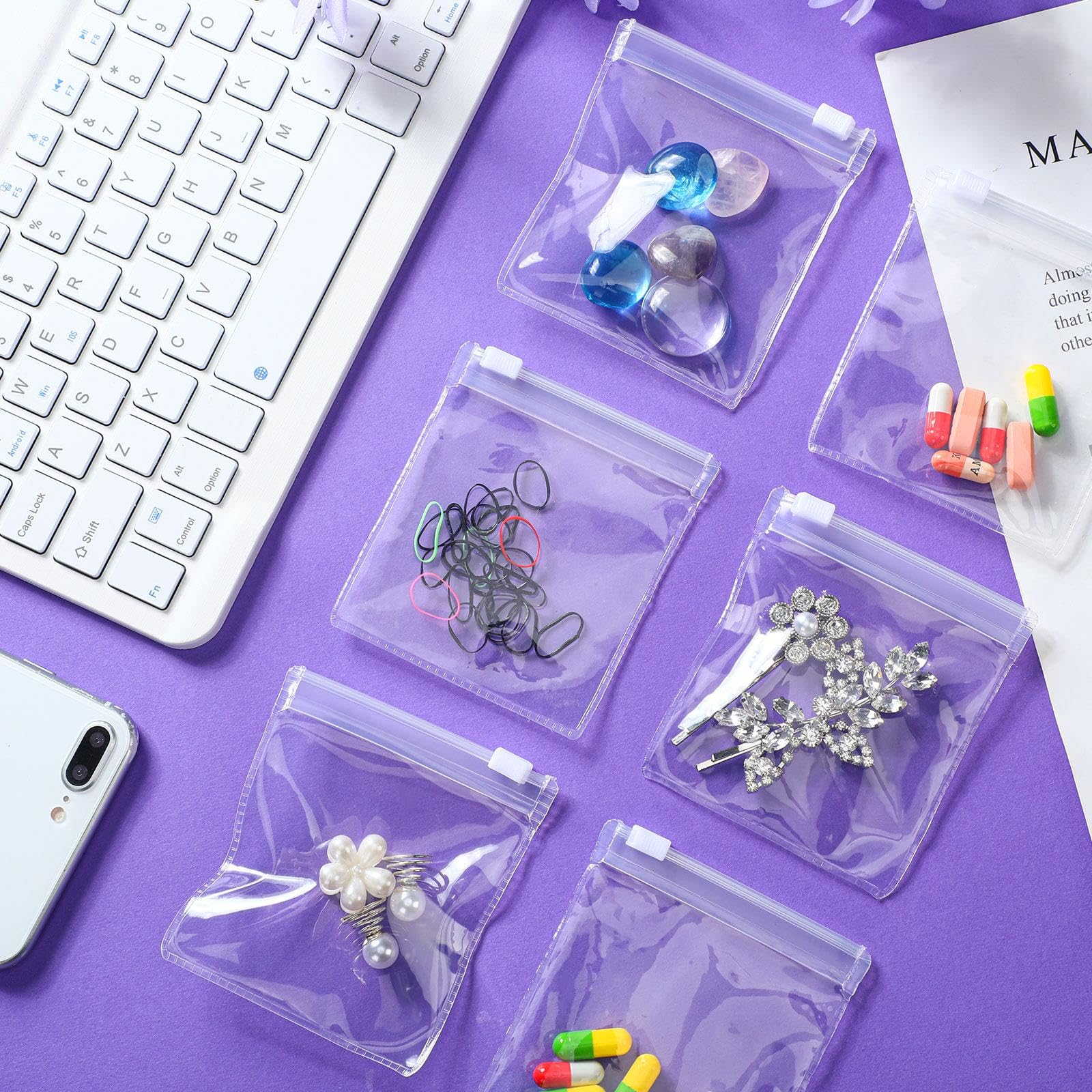 Conjunto de 24 bolsas Zonon reutilizables.
