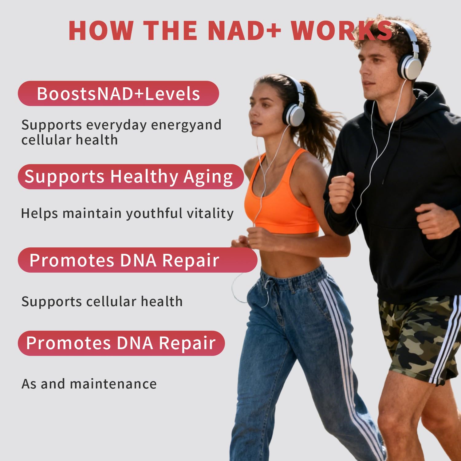 Toma diaria de Zoone NAD Resveratrol para uso conveniente