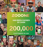 Cápsulas Zooone en la palma, fáciles de tomar.