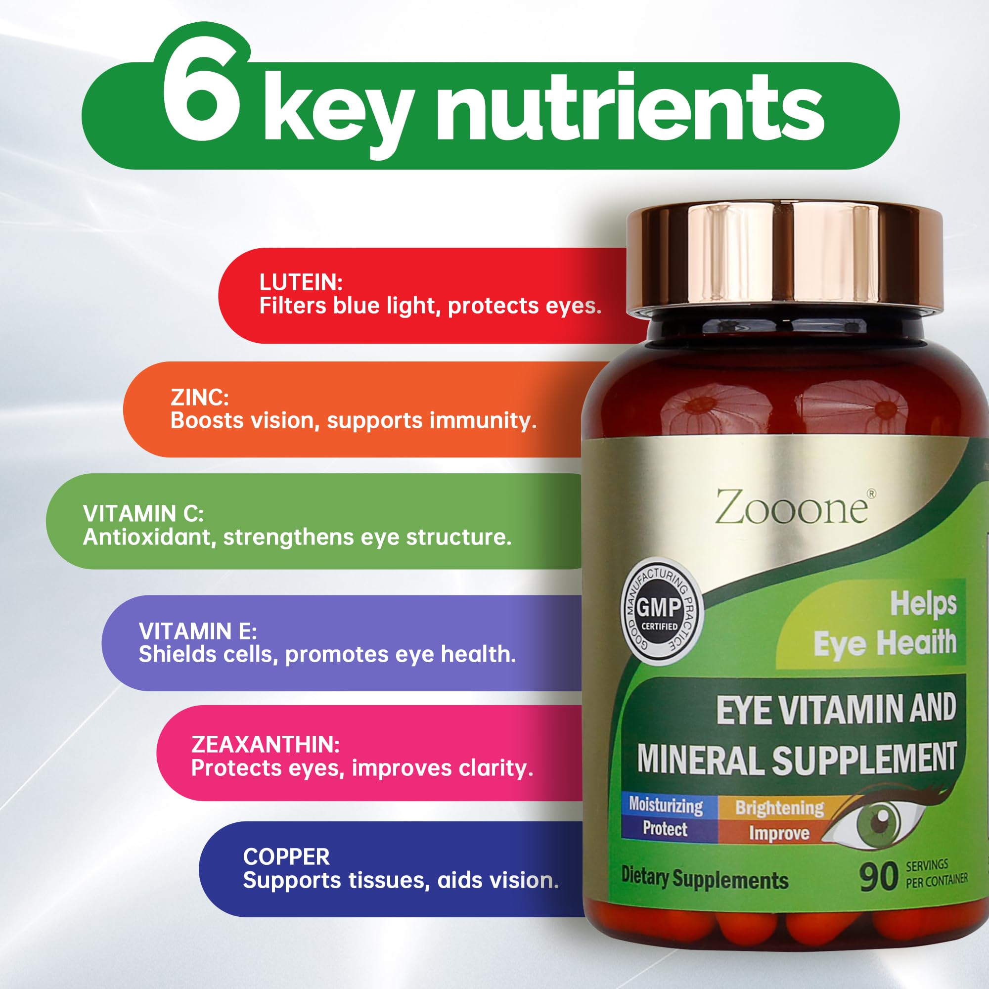 Etiqueta frontal de Zooone con nutrientes clave.