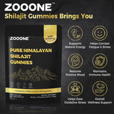 Dosis individual zooone Shilajit, ideal para llevar en bolso.