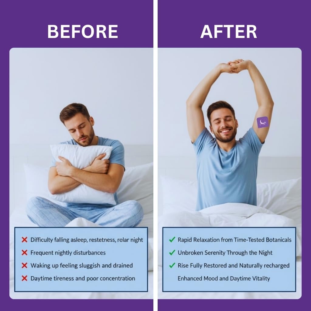 Zovira Sleep Patch piel sensible, uso cómodo durante el sueño.