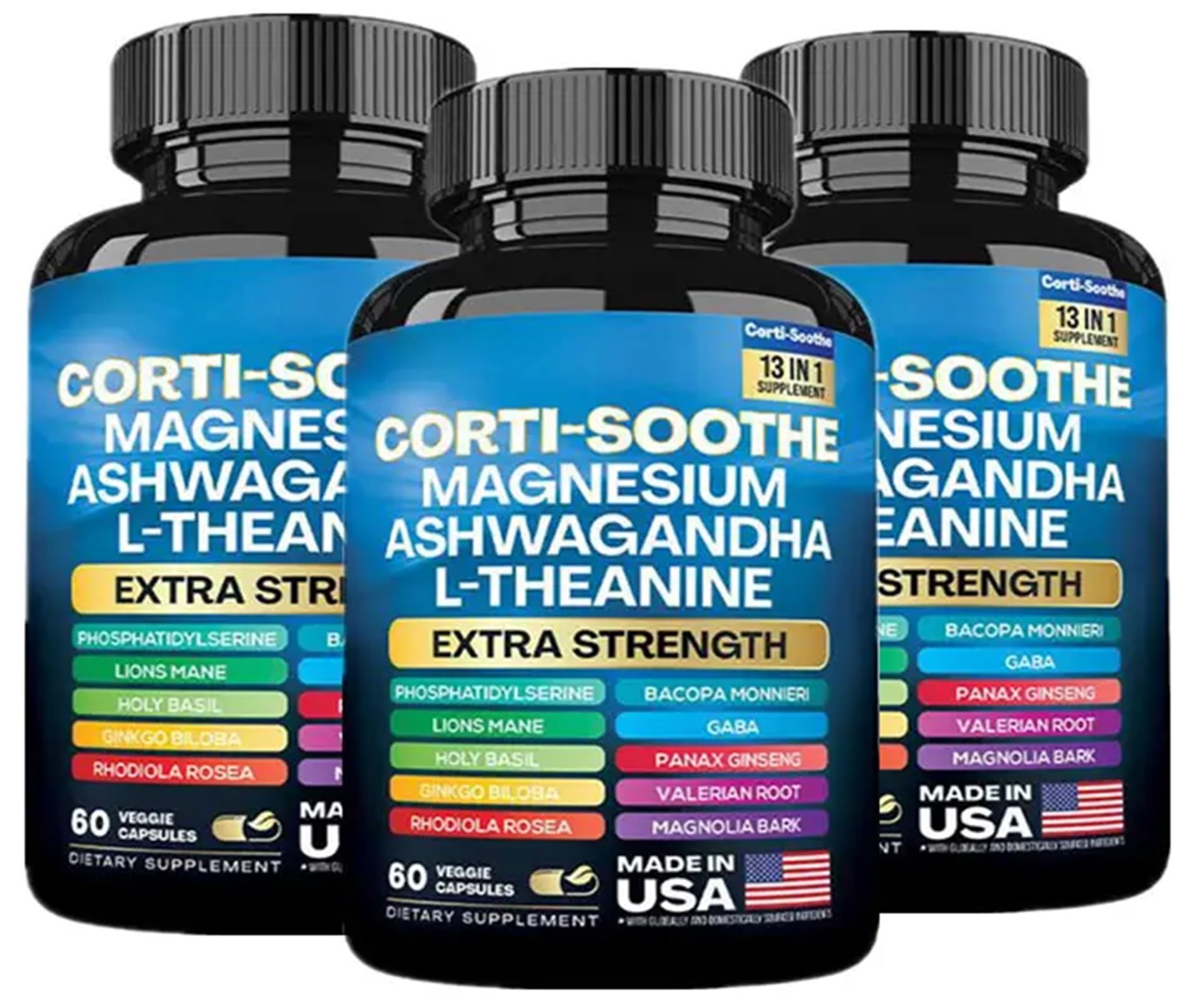 Zoyava Corti-Soothe: ingredientes clave visibles para apoyar bienestar general.