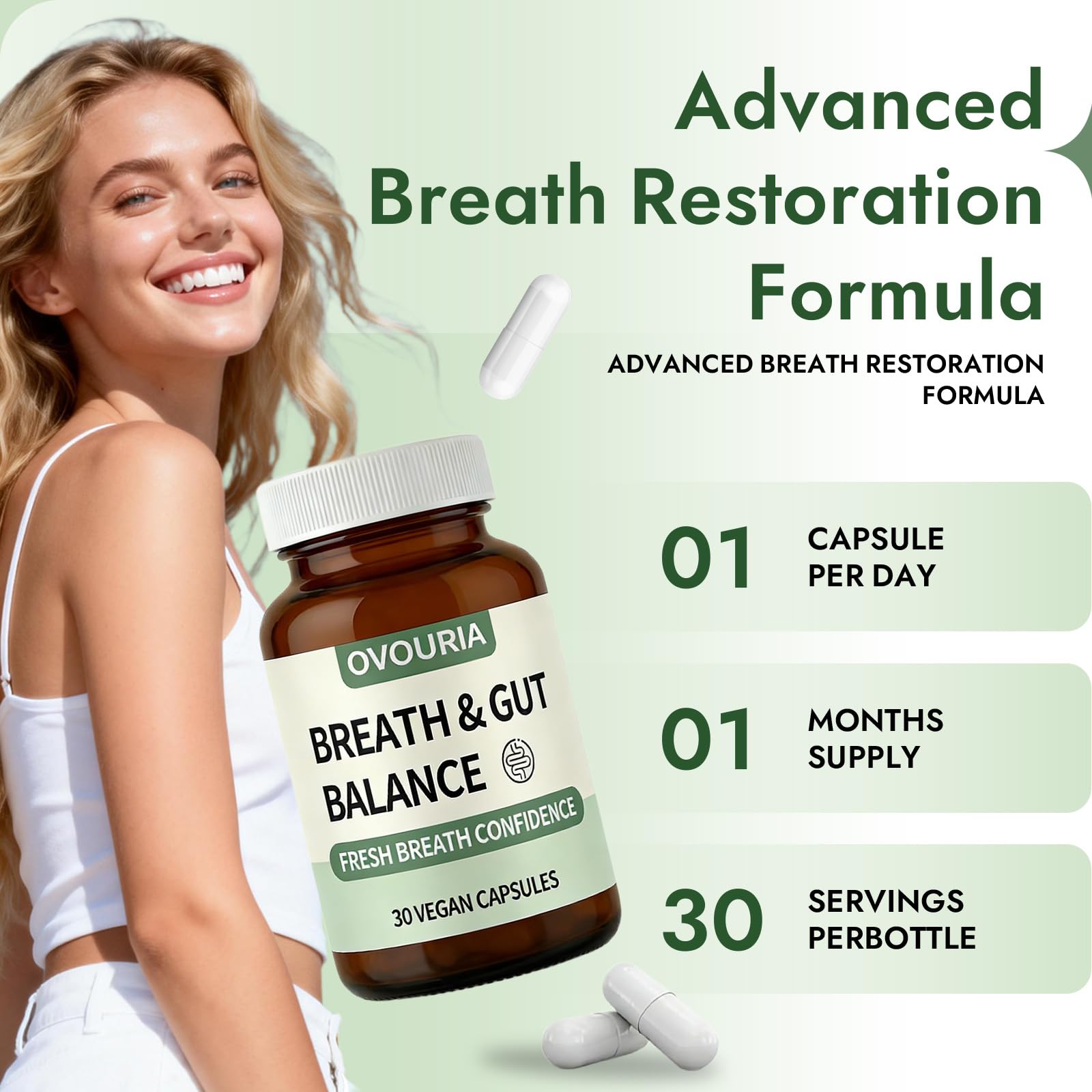 ZPX Ovouria etiqueta frontal: información clara de ingredientes y beneficios.