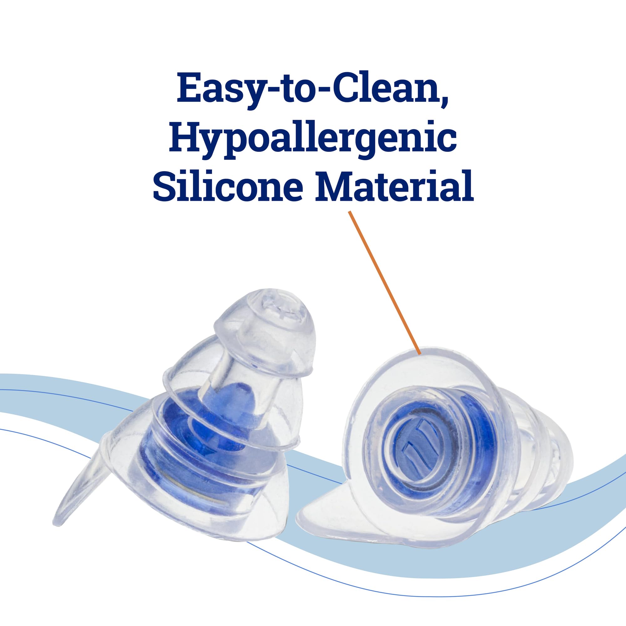 Estuche resistente ZQuiet protege tapones y filtros durante viajes.