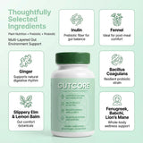 ZRRTXV GutCoreDigestive con inulina prebiótica para equilibrio digestivo.