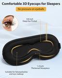 ZRUHIG copa 3D ofrece espacio para ojos y maquillaje sin presión.