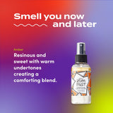 Zum Indigo Wild Mist: fragancia ámbar con vetiver y pachulí para relajación suave.