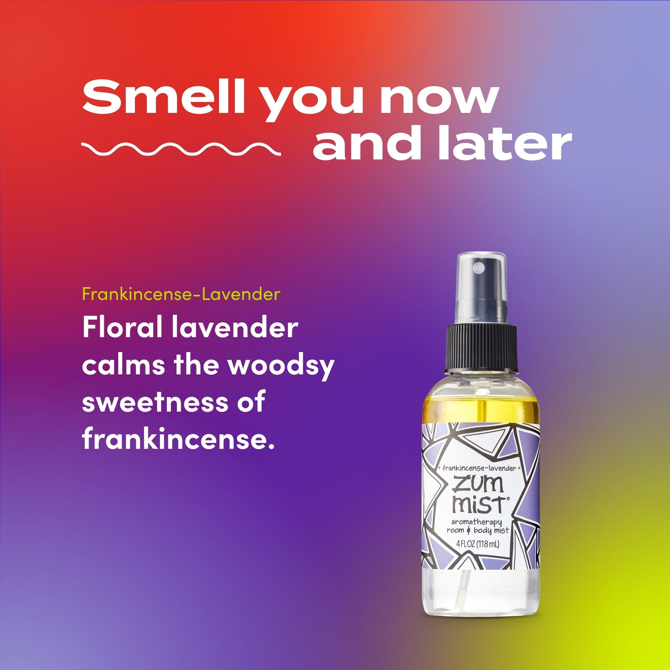 Spray aromático Zum Mist para sala y coche con lavanda calmante