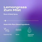 Zum Mist spray corporal hierba limón, perfumando la piel con notas frescas