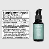Gota de Zuma Nutrition Zeolita Tonico para dosis diaria fácil de aplicar.