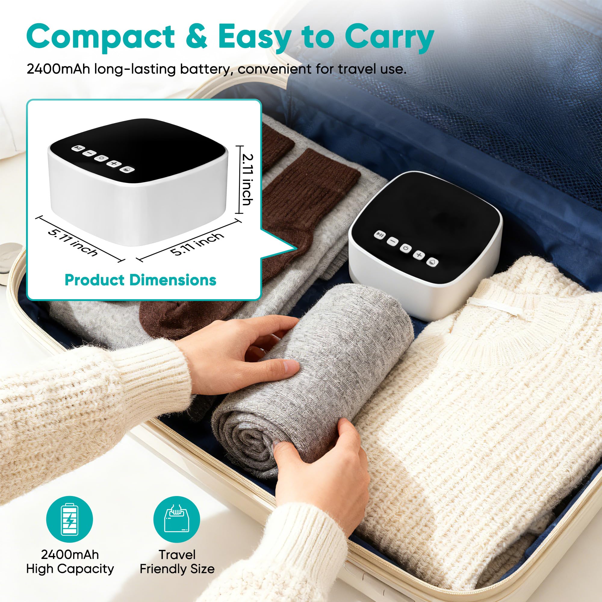 ZUOHE Enema Kit: batería de 2400 mAh para uso en casa o de viaje.