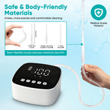 ZUOHE Enema Kit: conectores y bases para configuraciones versátiles en casa.