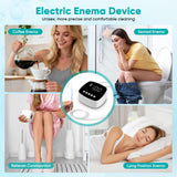 ZUOHE Enema Kit: diseño compacto para almacenamiento y transporte cómodo.