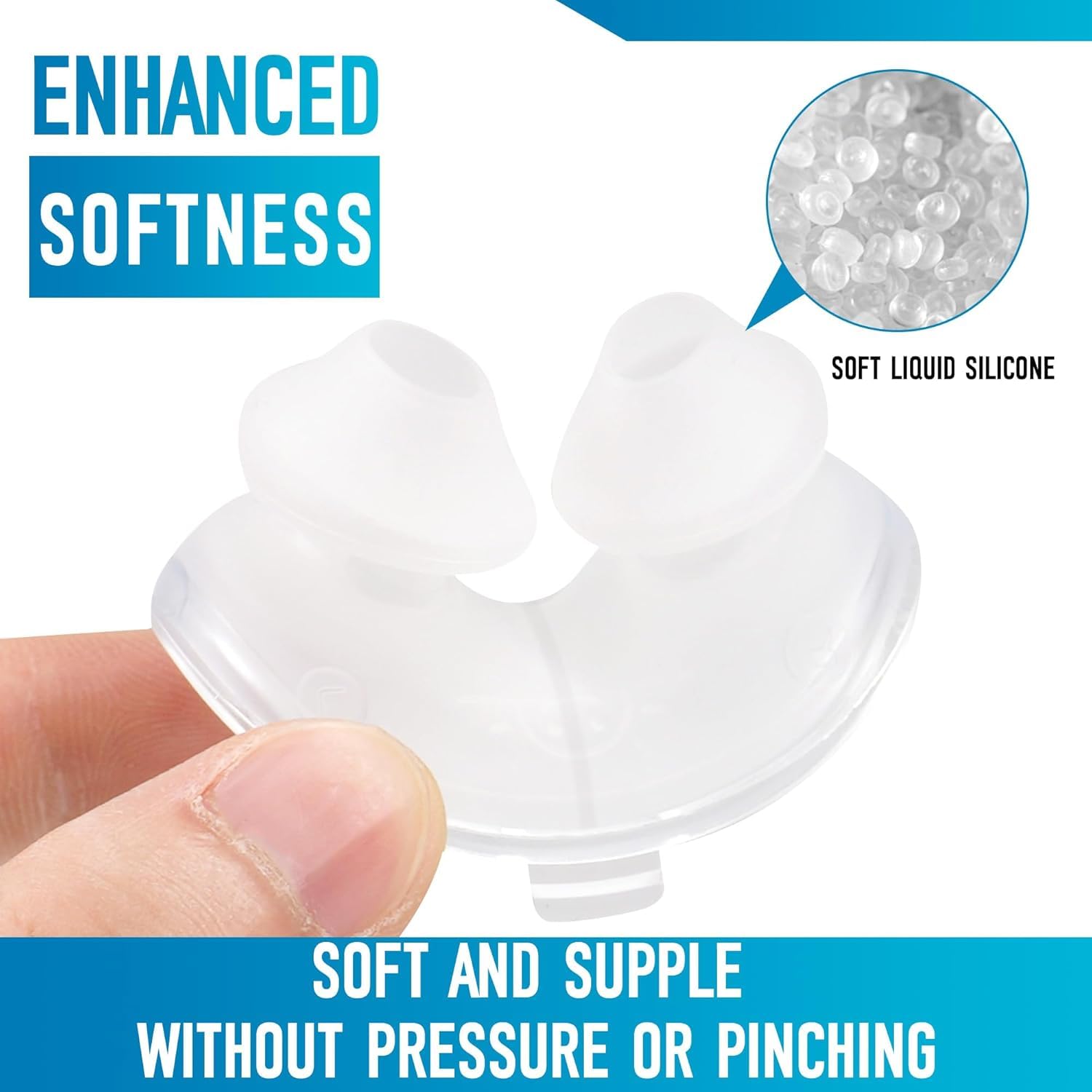 Higiene optimizada con almohadilla ZURNMED AirFit P10, reemplazo regular recomendado.
