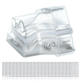 ZURNMED Humidificador para AirSense 10, cámara de agua frontal con ajuste seguro para uso nocturno.