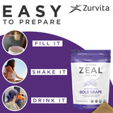 Zurvita Zeal para la Vida, ingredientes clave para nutrición diaria.