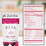Mezcla nutricional de 420 g de Zurvita Zeal para Vida para energía estable diaria.