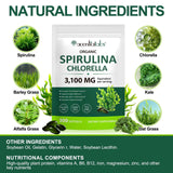 Etiqueta clara resalta la mezcla 17 ingredientes para nutrición diaria