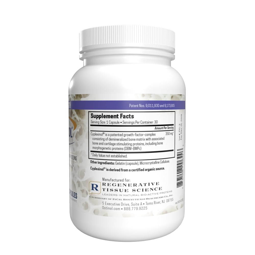 ZYCAL Ostinol: etiqueta detallada con información de ingredientes.