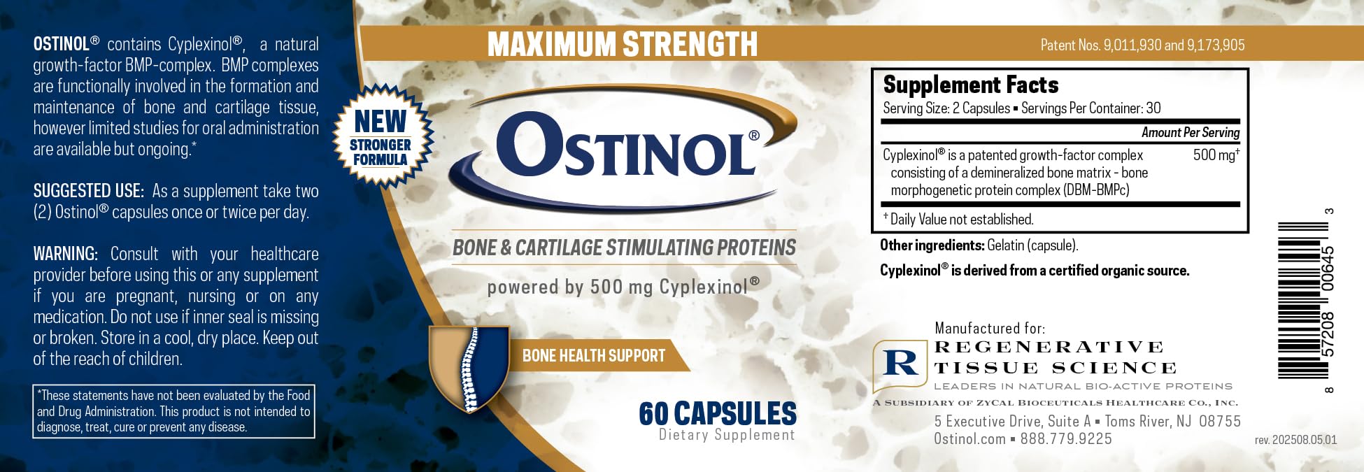 ZYCAL Ostinol: apoyo para vida activa diaria.