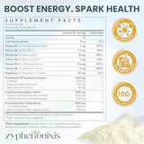 Polvo Zypherionixis Premium con D-Ribosa, ingrediente para energia estable