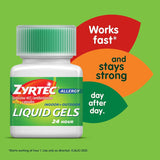 Zyrtec 24h envase doble de 40 geles para uso diario en casa
