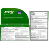 Zyrtec 24h, pack de 63 tabletas para alergias en casa o fuera.