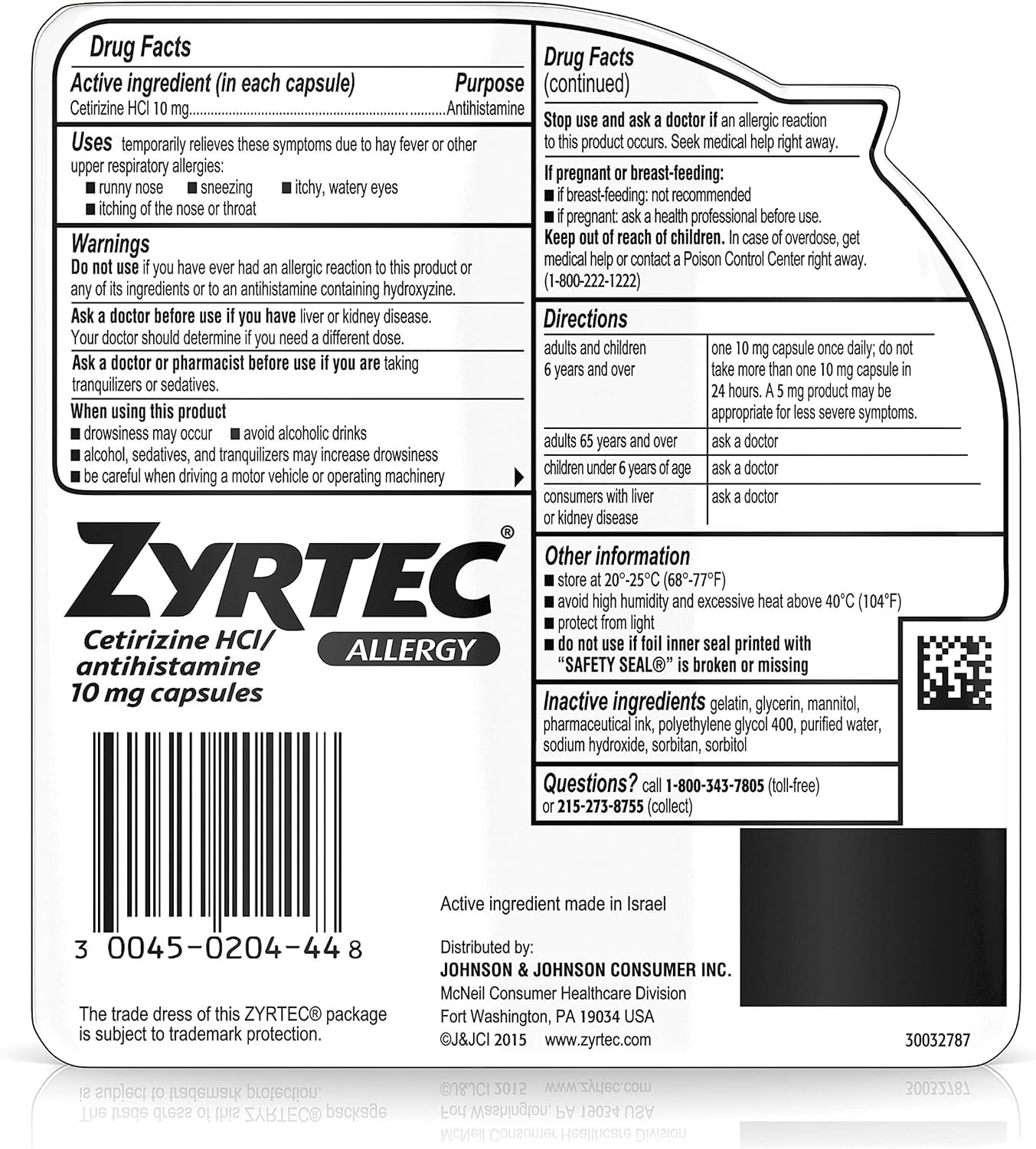 Zyrtec 24h práctico para viajes: alivio a donde vayas