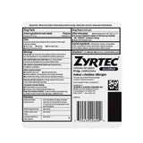 Zyrtec comprimidos sobre mesa, acceso rápido.