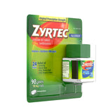 Zyrtec dosis de 1 hora, inicio de acción.