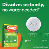 Zyrtec inicia efecto en una hora, posible alivio rápido.