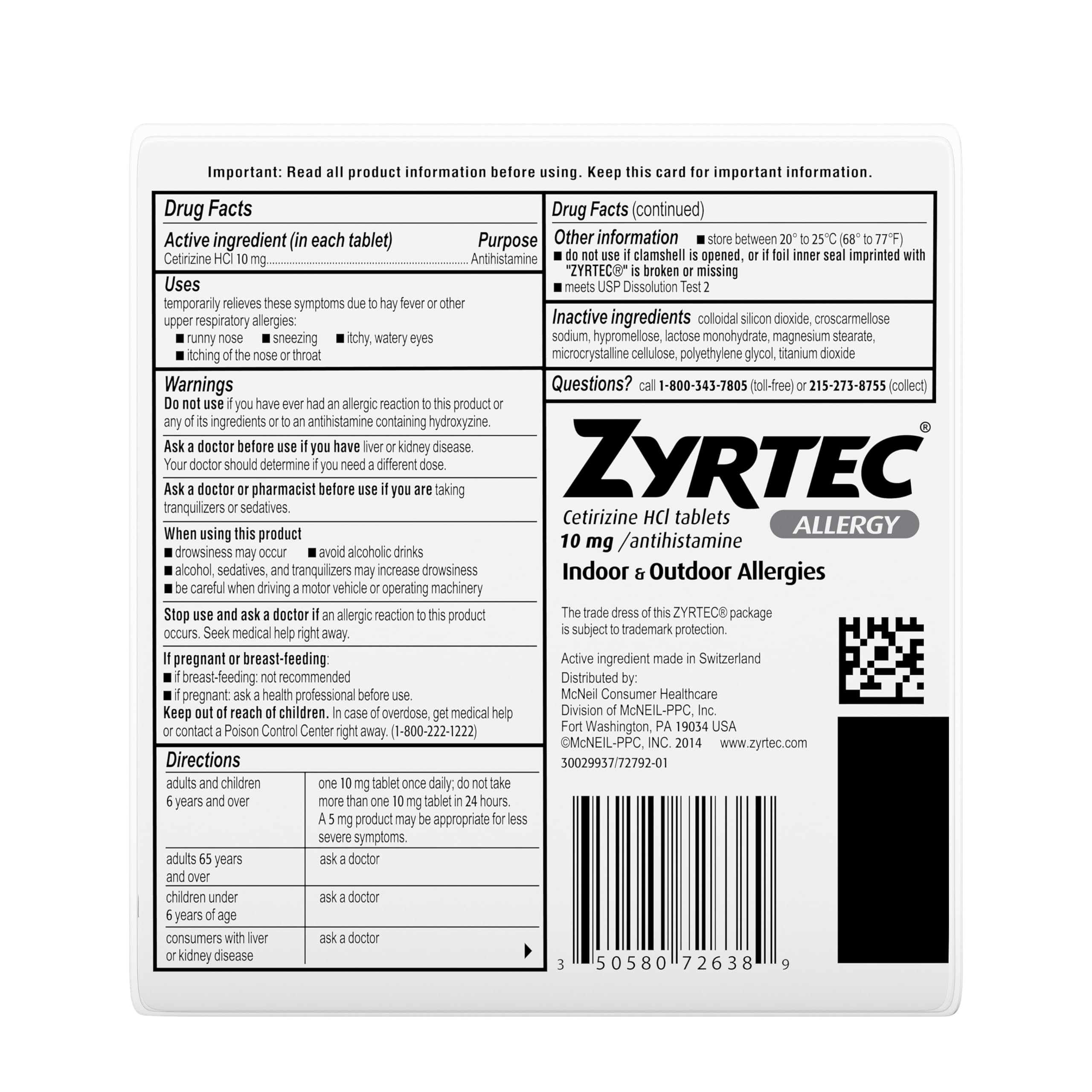 Practicidad diaria con Zyrtec para hogar y salidas