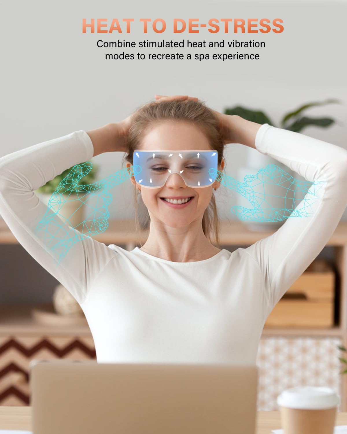 ZZR SEVEN masaje ocular con conexión inalámbrica para escuchar música